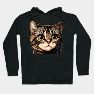 Funny Sad Cat Face Lover - Love Cats Hoodie